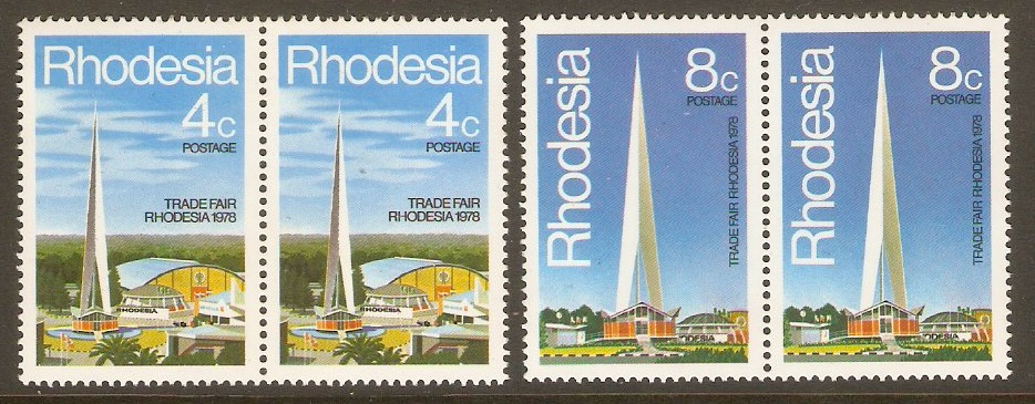 Rhodesia 1978 Trade Fair Set. SG553-SG554.